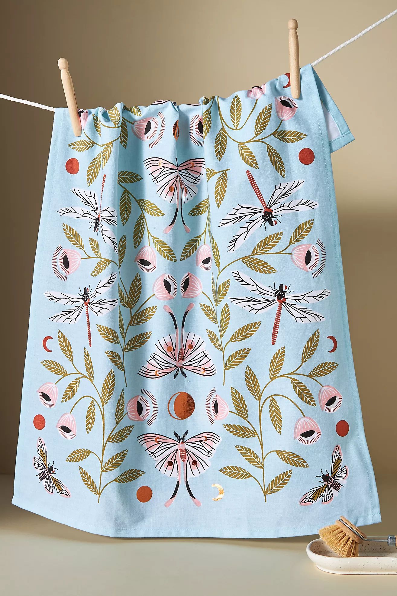 Insect Studies Dish Towel | Anthropologie (US)
