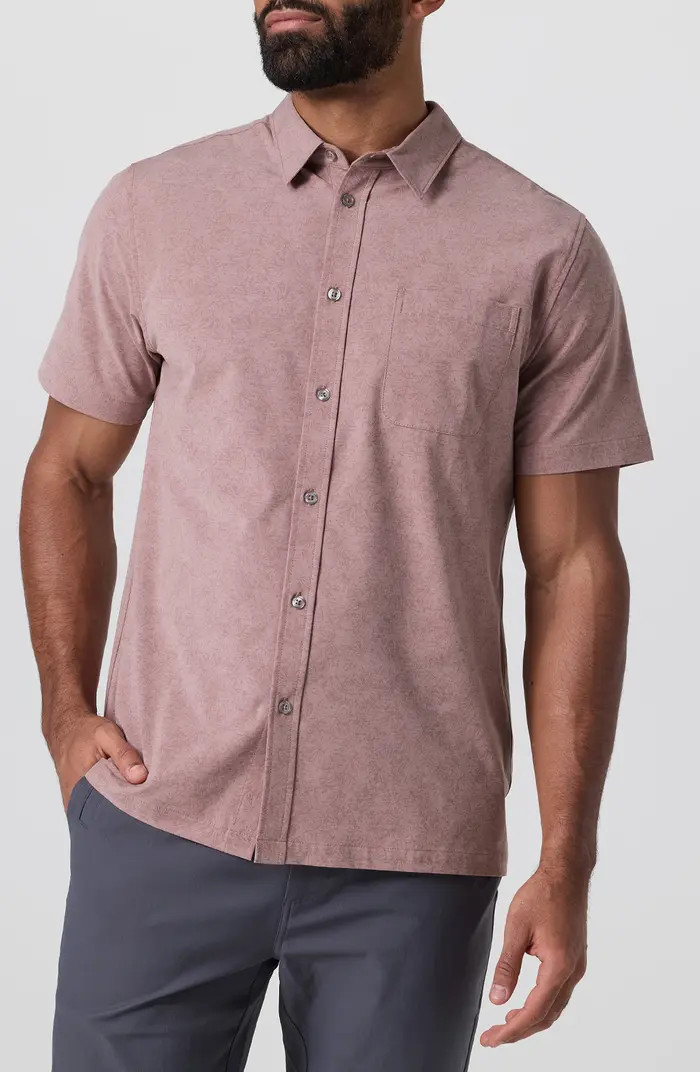 Short Sleeve Bridge Button-Up Shirt | Nordstrom