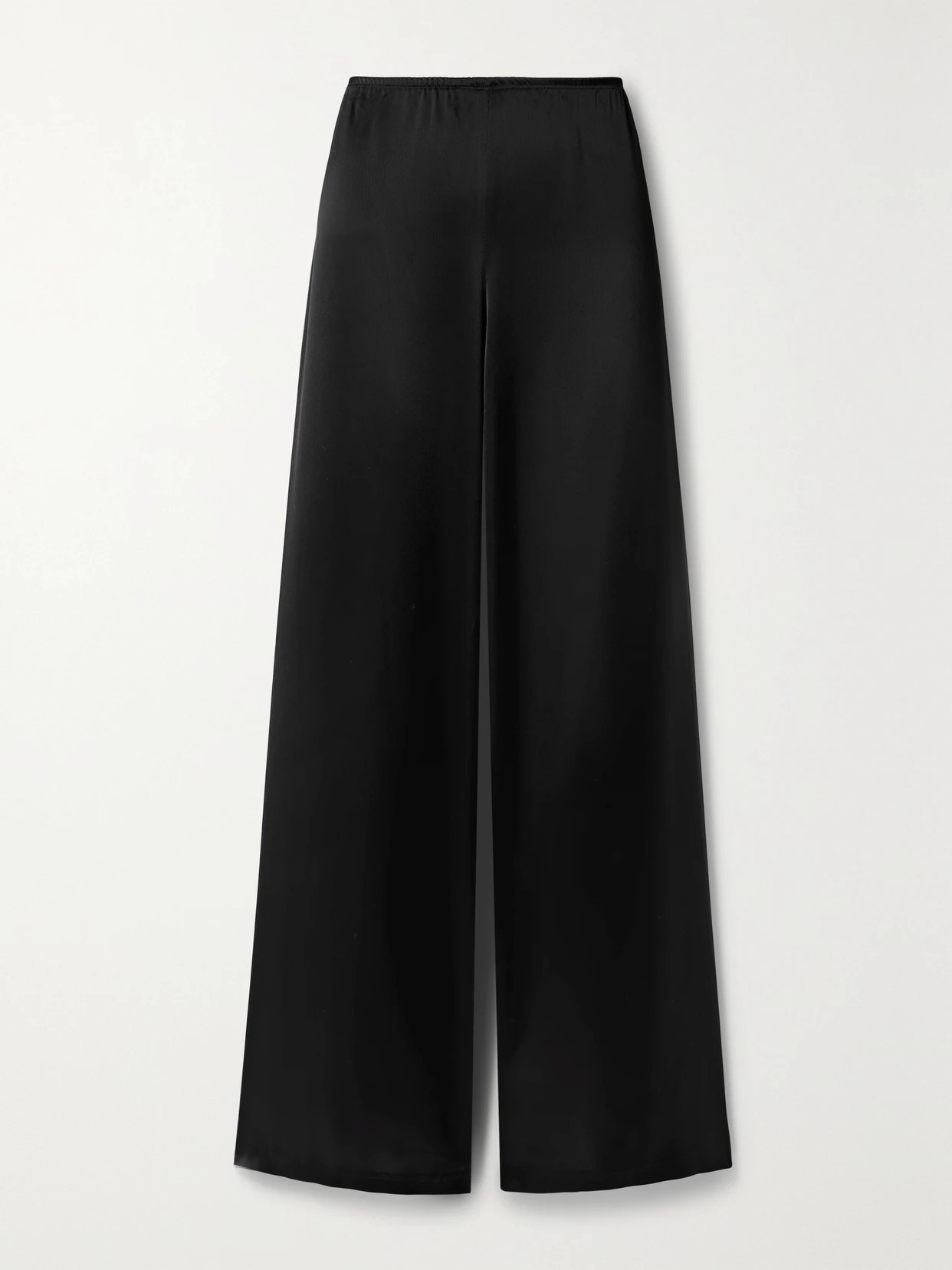 LESET - Barb Satin Wide-leg Pants - Black | NET-A-PORTER (UK & EU)