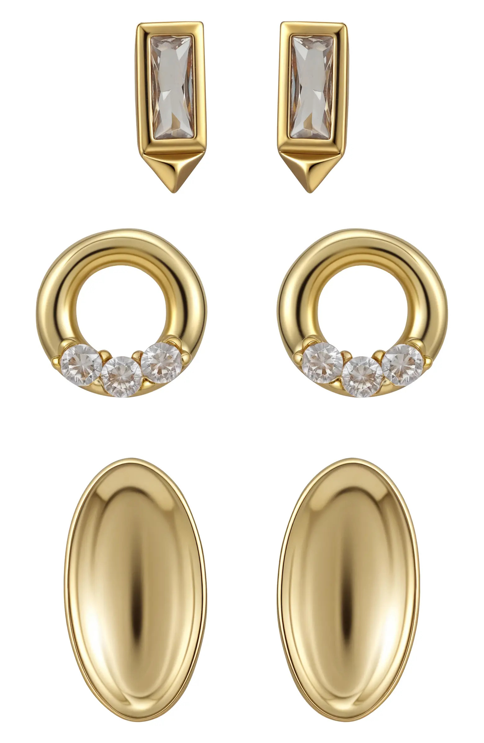 Vince Camuto Set of 3 Assorted Stud Earrings | Nordstromrack | Nordstrom Rack