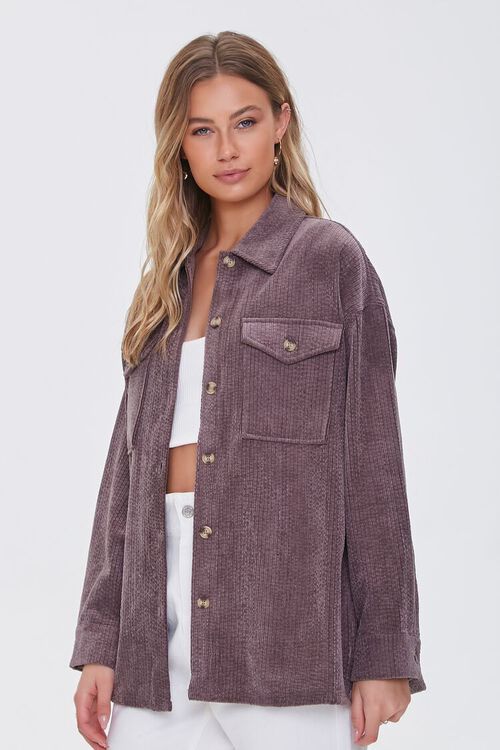 Corduroy Button-Front Shacket | Forever 21 (US)