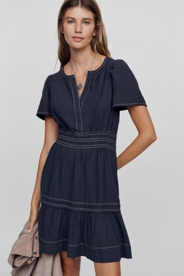 By Anthropologie Somerset 100% Cotton Denim Mini Dress | Anthropologie (US)