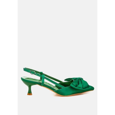 Okshak Satin Bow Slingback Sandals | Target