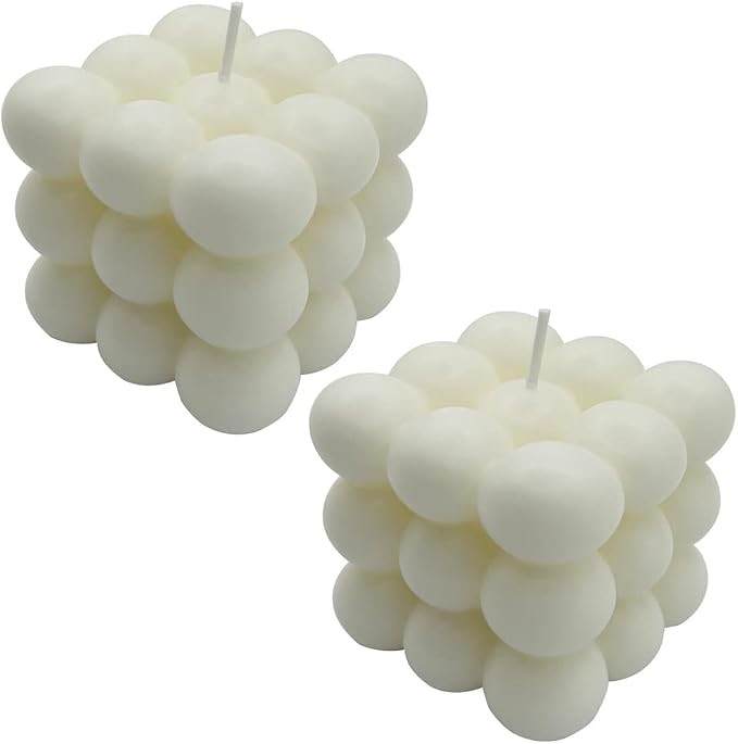 2 stück Bubble Kerze Candle, Deko Kerze aus Soja Bienenwachs, natürlich und wohlriechend Handma... | Amazon (DE)