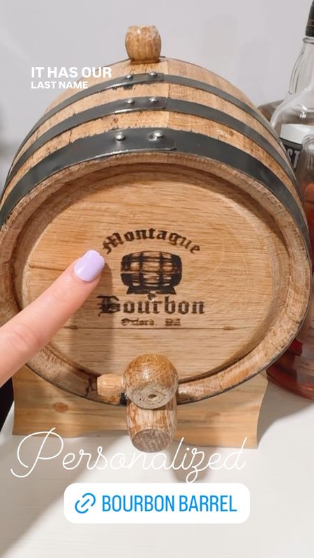 Father’s Day gift idea for him 💙 personalized bourbon barrel 

Ours is the 3 L
Has a nozzle 
Allow extra time for shipping bc it’s personalized 

Gift ideas
Gift guide 

#LTKGiftGuide