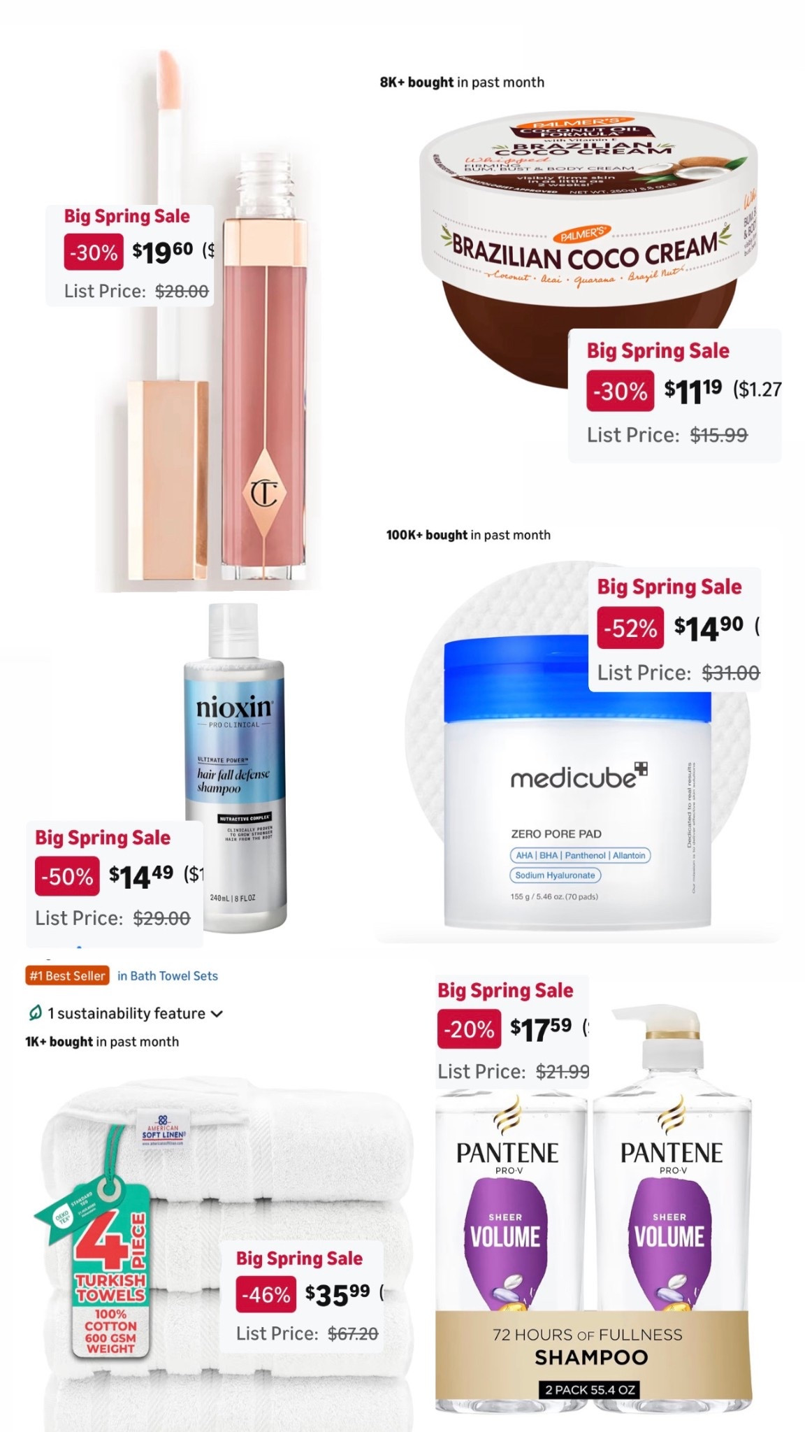 Cart. Locked. Loaded. 🛒✨

If you’ve been waiting for a sign to treat yourself + stock up on the GOOD stuff… this is it. I’m literally about to hit “purchase” on all of this because these spring savings are next-level 🔥

Here’s what’s in my cart (and why you need it too):

💄 Best-selling lip gloss (30% OFF)
The one. The shine, the plump look, the finish—this is THAT gloss everyone raves about and it never misses.

🧴 Volume-boosting shampoo (giant 2-pack under $20)
Cleanses without stripping + gives that lifted, full hair moment every single time. A staple in my routine.

🌴 Brazilian body cream (under $12)
Smells unreal + helps firm and tighten (hello legs + bum 🙌). This is a spring/summer non-negotiable.

💆‍♀️ Hair loss shampoo (50% OFF under $15)
If you’re dealing with shedding or thinning—this is one of my go-tos. Strengthens + supports healthier-looking hair.

✨ Viral toner pads (50% OFF)
Game changer. Smoother, brighter skin with minimal effort—no wonder they’re a best seller.

🛁 100% cotton Turkish towels (50% OFF)
Luxury feel, rave reviews, and at this price… immediate add to cart.

This is your moment to stock up, save big, and elevate your routine without paying full price 💅

Tap to shop everything before it sells out—because it will. 🛍️✨

#LTKsalealert #LTKbeauty #LTKspring #LTKunder50 #LTKdeals #beautyfinds #springessentials #selfcareessentials #haircaremusthaves #skincarefavorites

#LTKselfcare #LTKSaleAlert #LTKBeauty