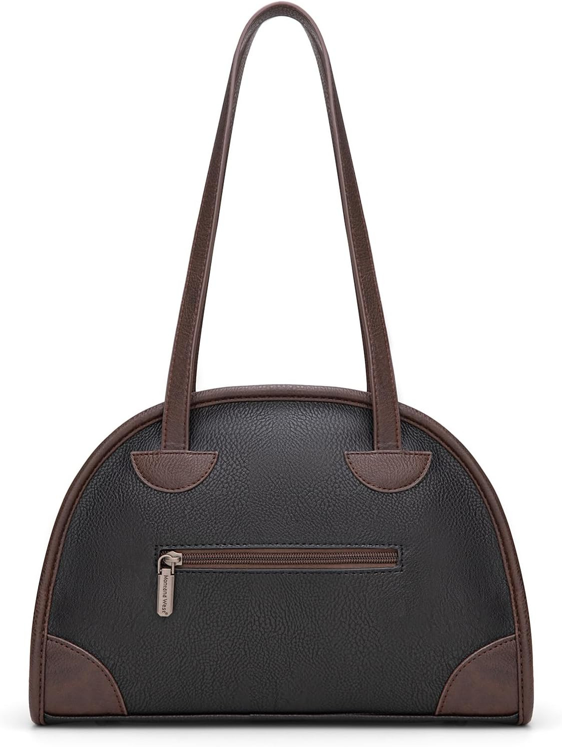 Montana West Purses and Handbags for Women, Retro Style Bowling Handbag Leather Everyday Purse Top Handle Bag | Amazon (US)