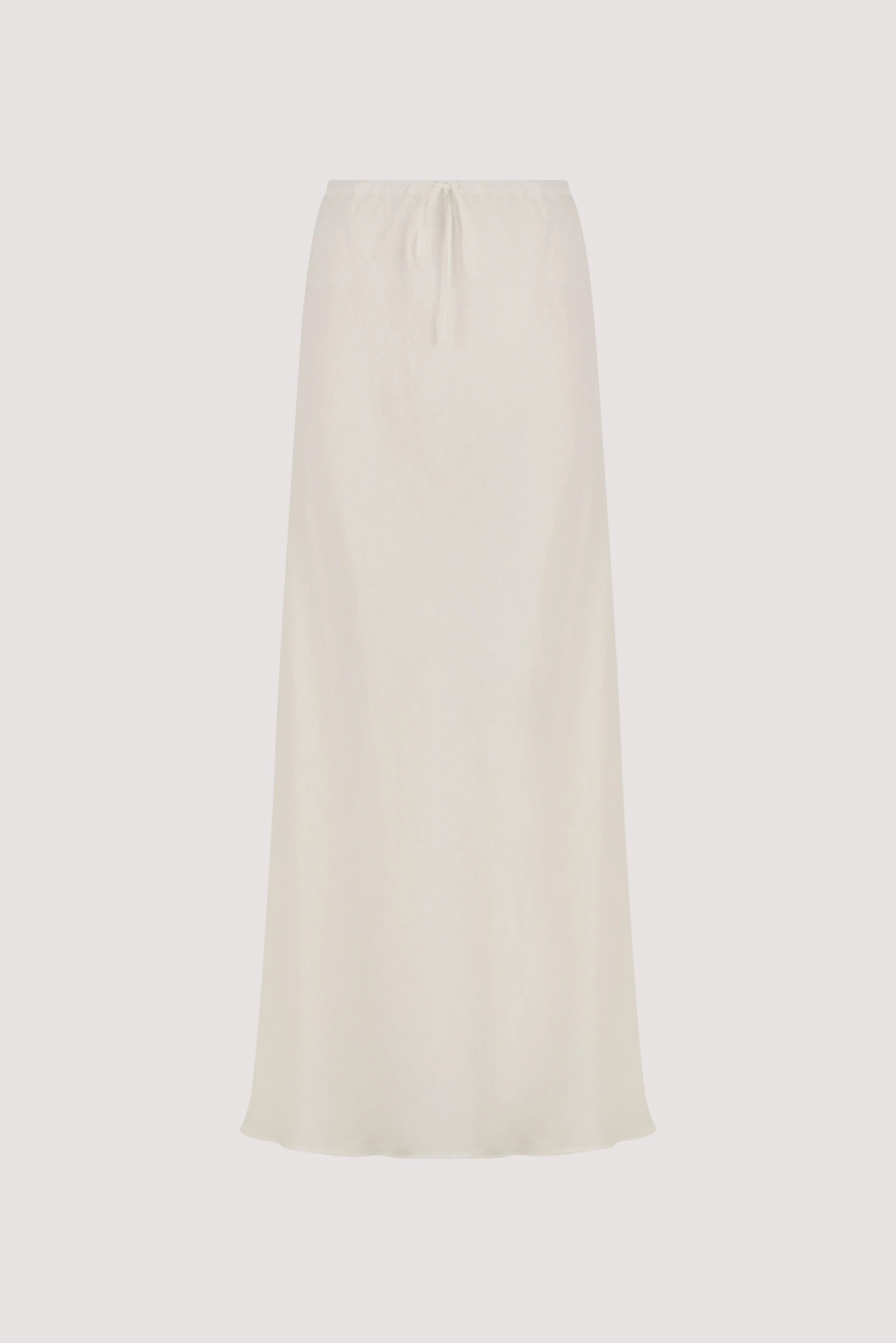 MAISON WHITE RAMIE BIAS SKIRT | DISSH