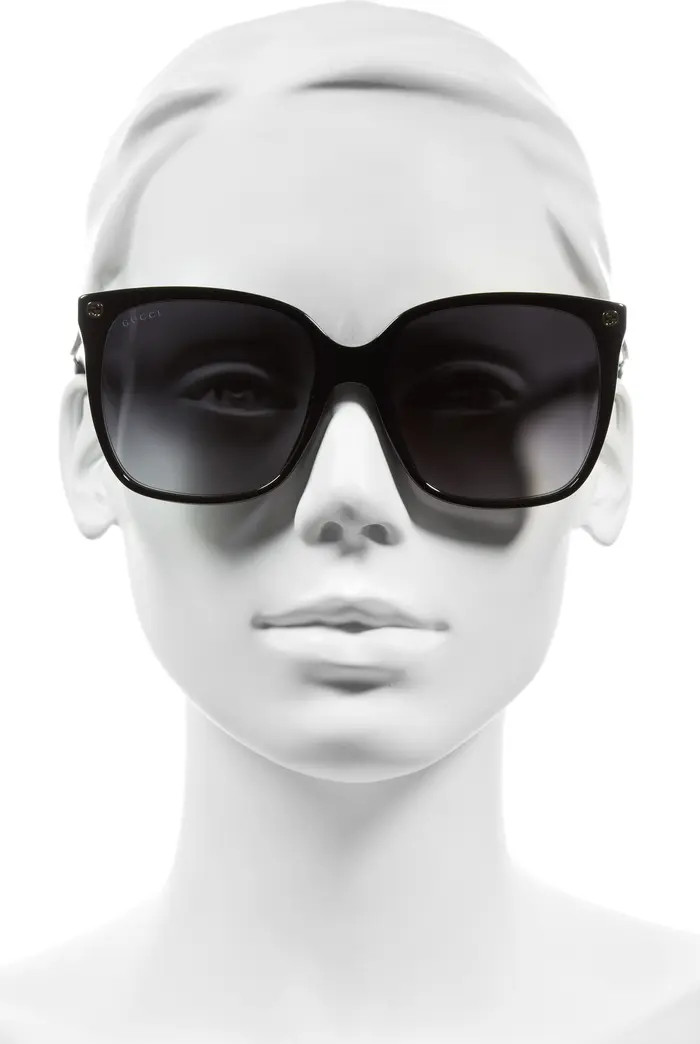 57mm Gradient Square Sunglasses | Nordstrom