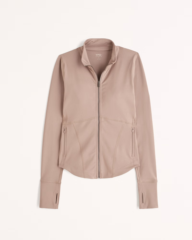 YPB sculptLUX Long-Sleeve Slim Full-Zip | Abercrombie & Fitch (US)