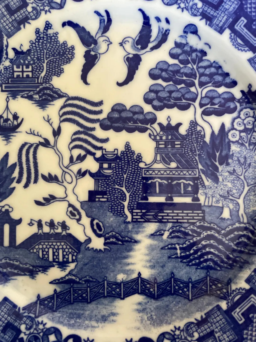 Vintage Blue Willow Dinner Plates (Set of 2) - 9 Inch Occupied Japan | Etsy (US)