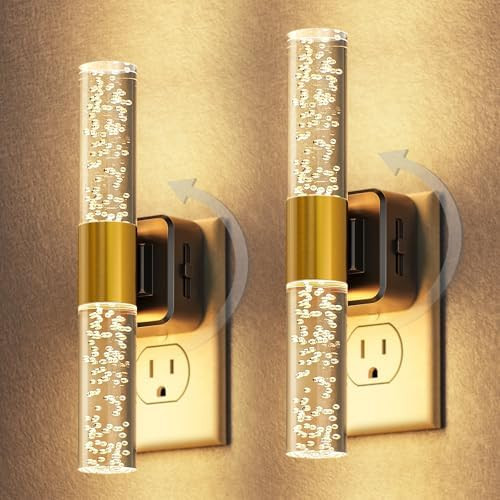 Night Light,Rotating Plug in Night Light,Dimmable Nightlight | Auto Light Sensor Nightlight,3000K... | Amazon (US)