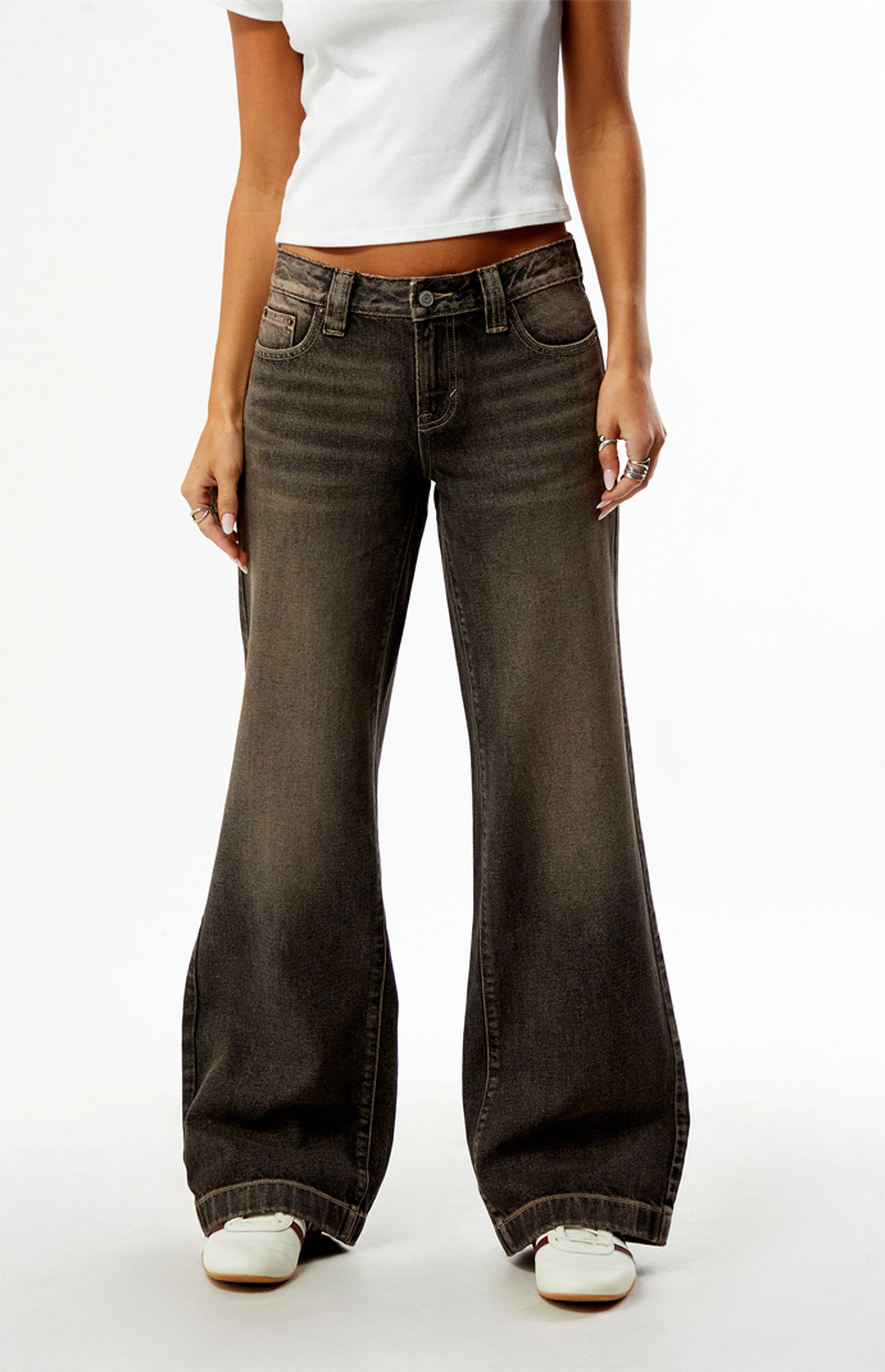Pacsun Casey Low Rise Baggy Jeans Brown Tint | PacSun
