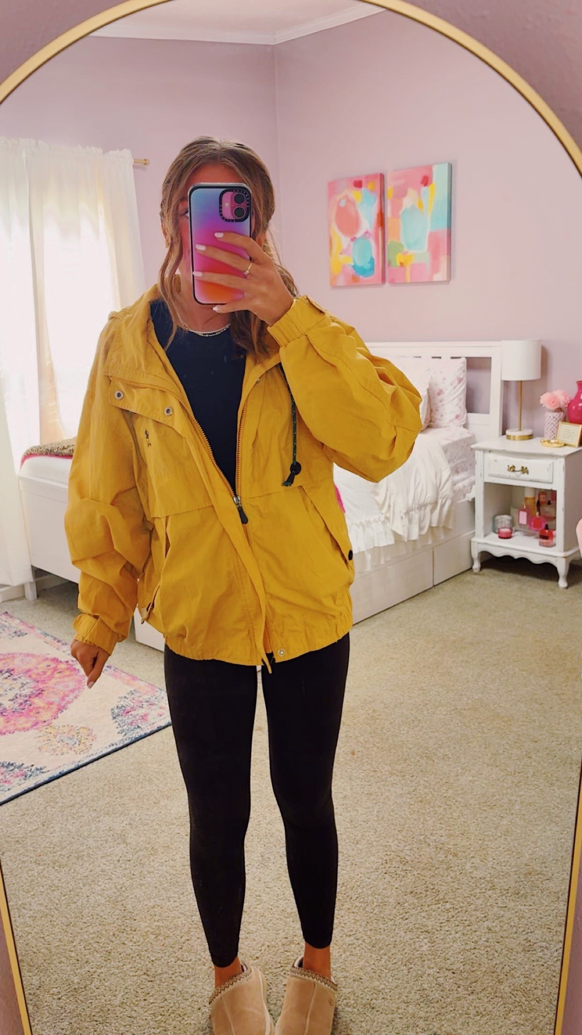jacket is thrifted but the brand is london fog!
