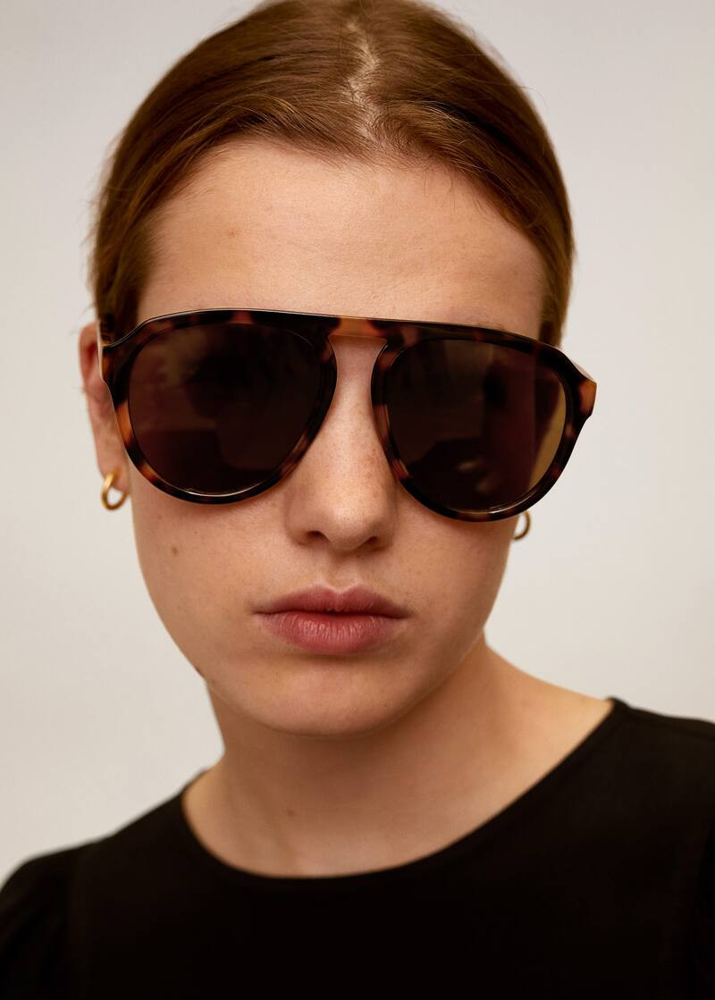 Aviator frame sunglasses | MANGO (US)