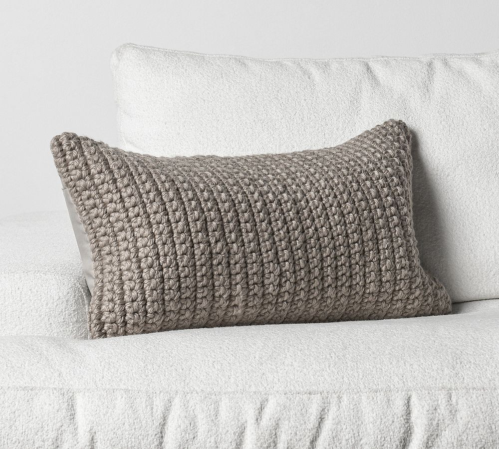Henri Outdoor Lumbar Pillow | Pottery Barn (US)