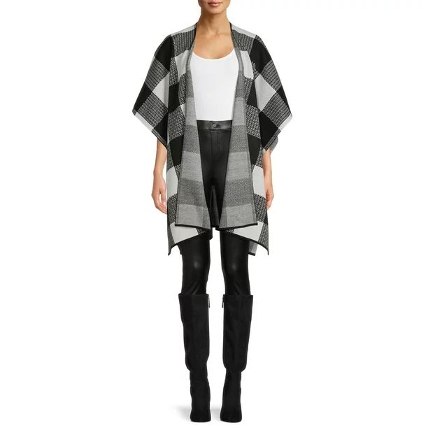 Time and Tru Adult Women's Buffalo Check Wrap - Walmart.com | Walmart (US)