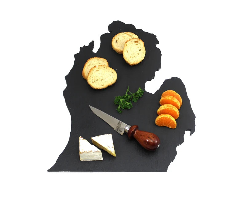 Michigan Black Slate Cheese Board, Serving Tray, or Cutting Board Personalized With Laser Engravi... | Etsy (US)