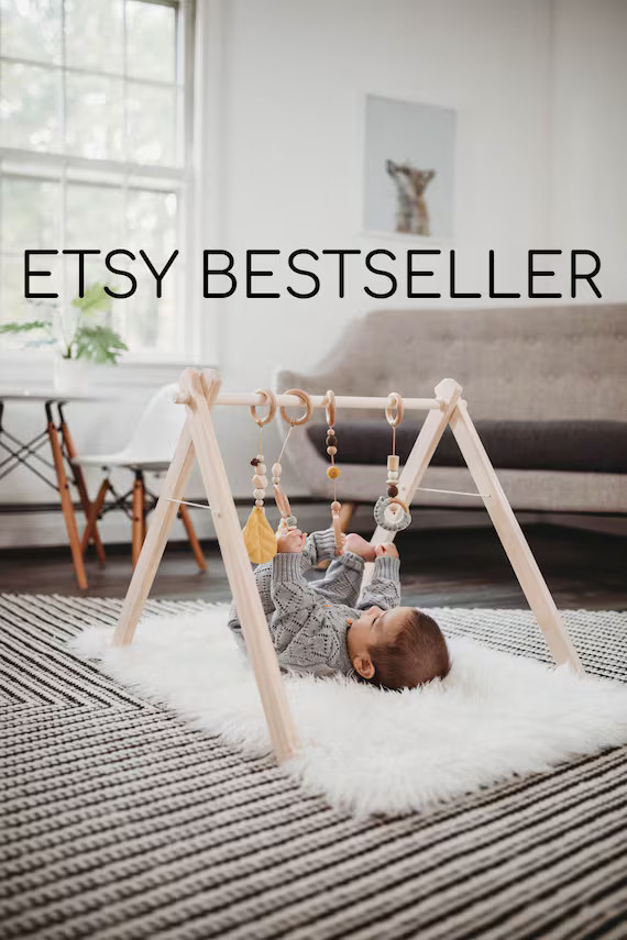 Wooden Baby Play Gym ↠ Ships Fast ↠ Scandinavian Minimalism ↠ Eco-friendly & Organic ↠ Ha... | Etsy (US)