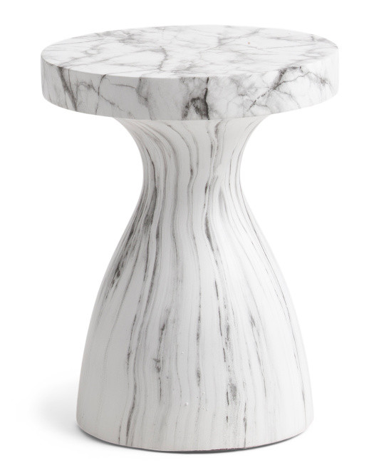Marble Look Accent Table | TJ Maxx