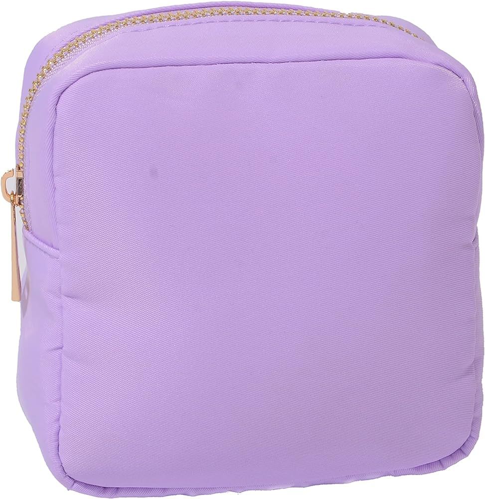 Kaymey Mini Cosmetic Bag Makeup Pouch Bag Case Nylon Travel Set (Purple,S) | Amazon (US)