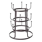 DII Metal Kitchen Storage Collection 3-Tier Mug Tree Stand, 9.5x12.75", Vintage Black | Amazon (US)