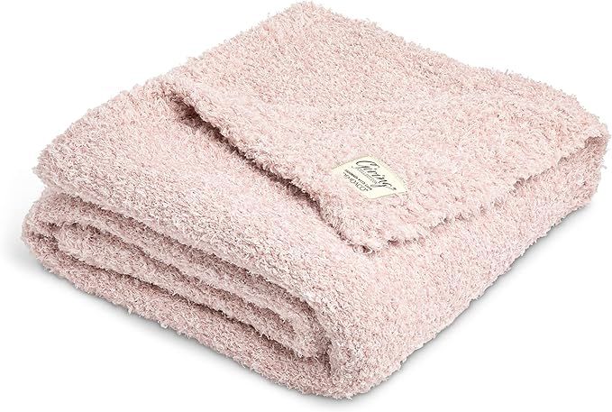 DEMDACO Giving Comfort Cherish Pink 63 x 52 Polyester Fiber Throw Blanket | Amazon (US)