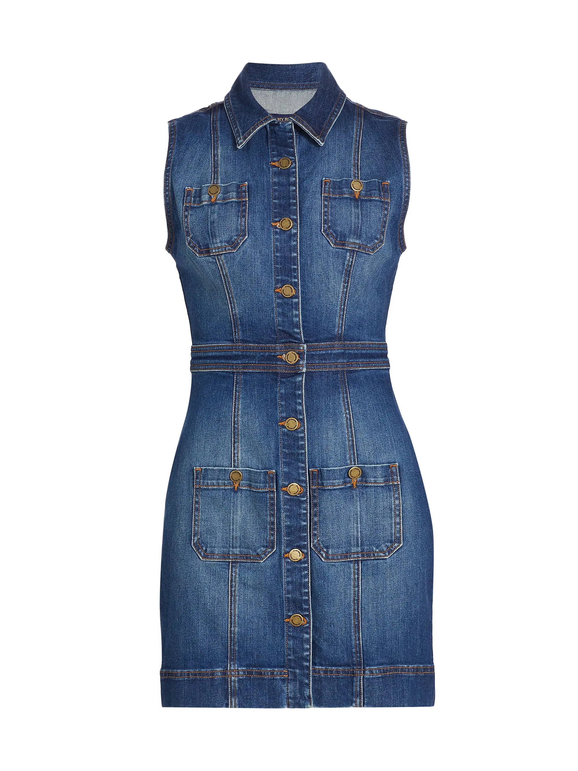 Juliet Denim Sleeveless Minidress | Saks Fifth Avenue