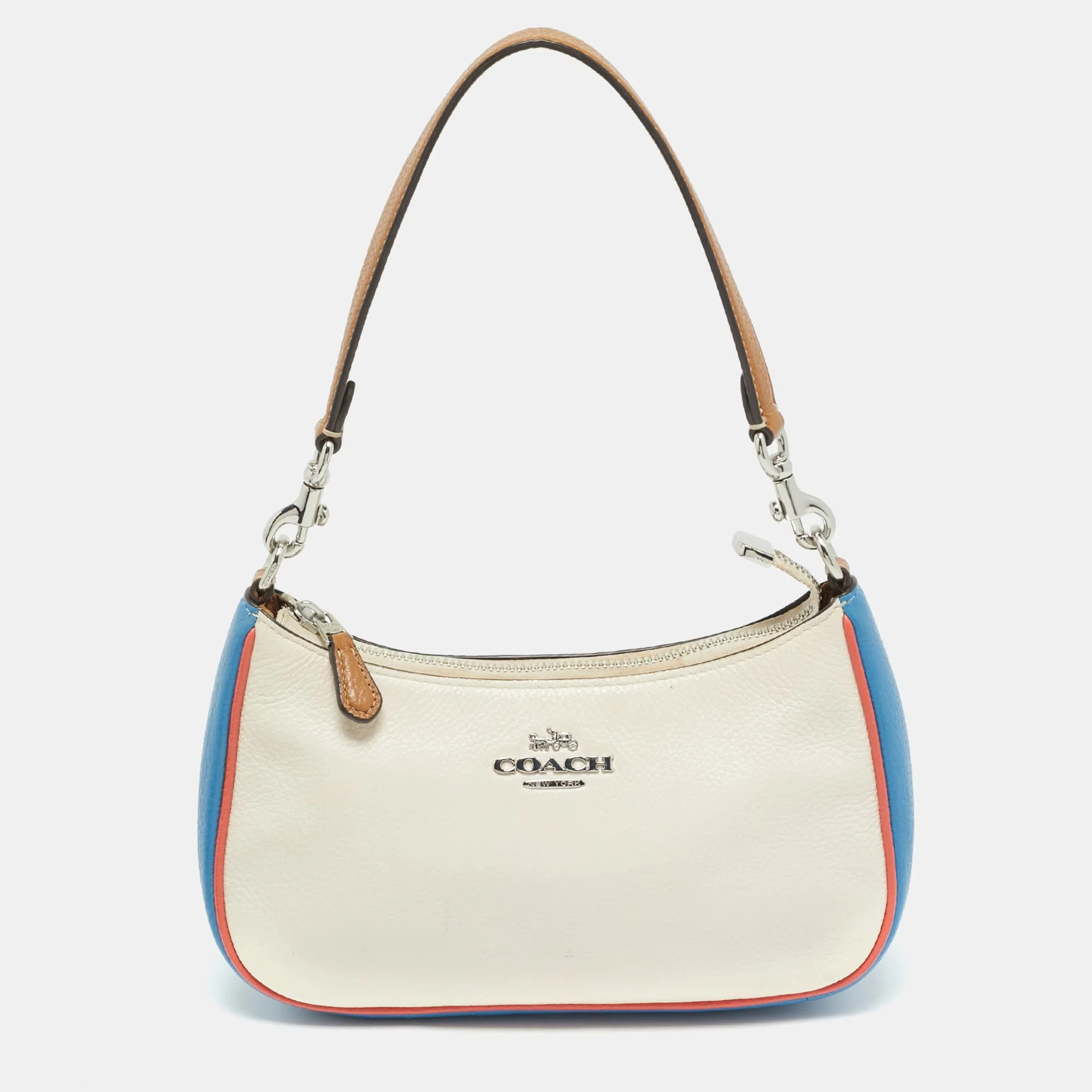 Coach Teri Tricolor Leather Shoulder Bag | Shop Simon