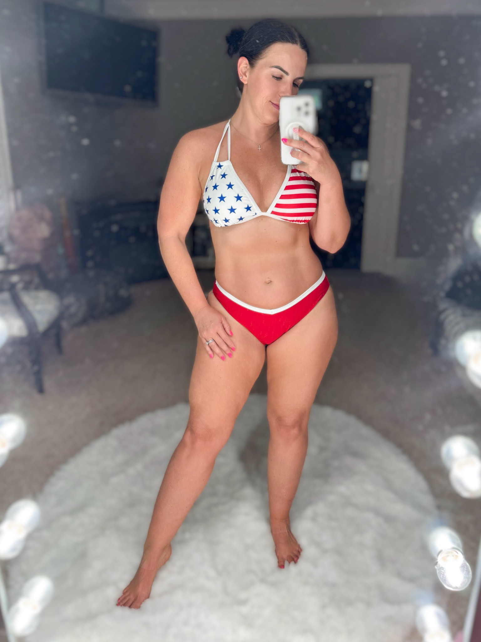 Just call me Miss Americana! The perfect swimsuit for Memorial Day and the 4th of July. Wearing a size large in both pieces. (Junior sizing)

#LTKSwim #LTKSeasonal #LTKTravel