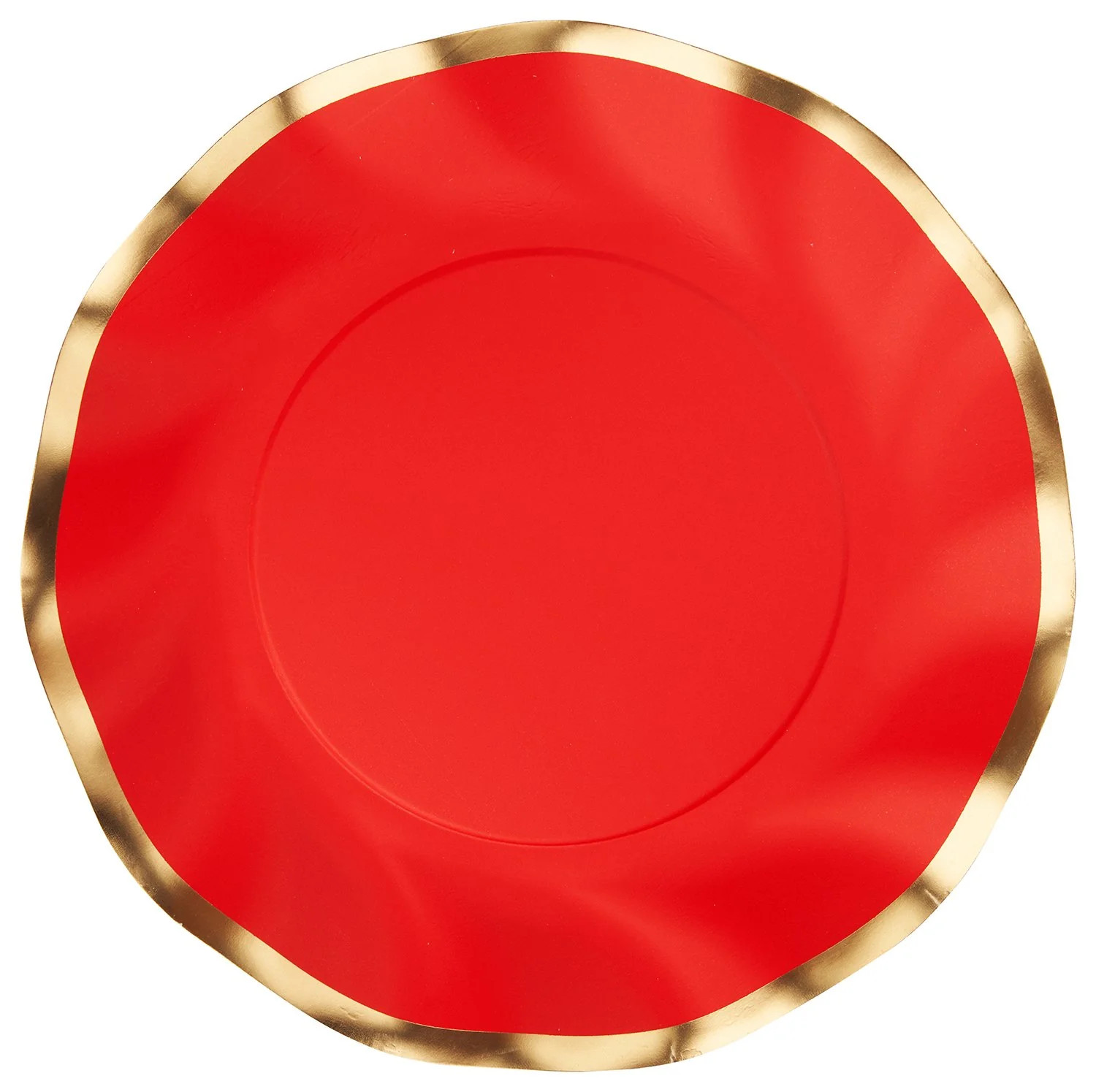 Wavy Salad Plate Everyday Scarlet/8ct | Sophistiplate
