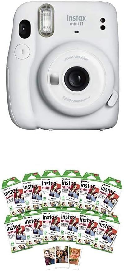 Fujifilm Instax Mini 11 Instant Camera - Ice White + w/120-pack | Amazon (US)