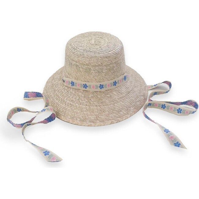 Palmetto Little Girl’s Hat, Sand | Maisonette