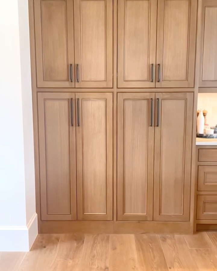 Sneak peek into this warm wood and bamboo pantry! Love the coordinated canisters and baskets 
#pantryorganization #neatmethod

#LTKHome #LTKVideo #LTKFamily