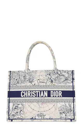 Dior Around The World Book Tote Bag in Navy | FWRD 