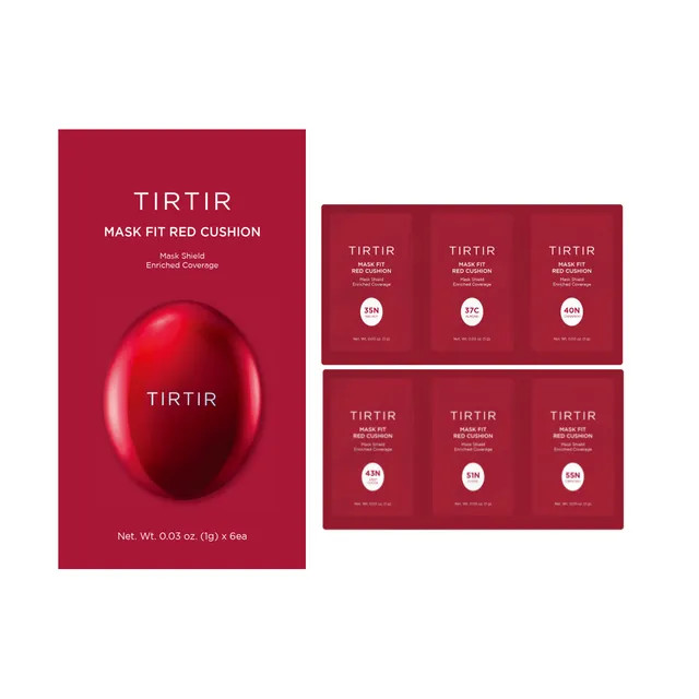 TIRTIR - Mask Fit Red Cushion 6 Shade Trial Kit - 5 Colors | YesStyle Global