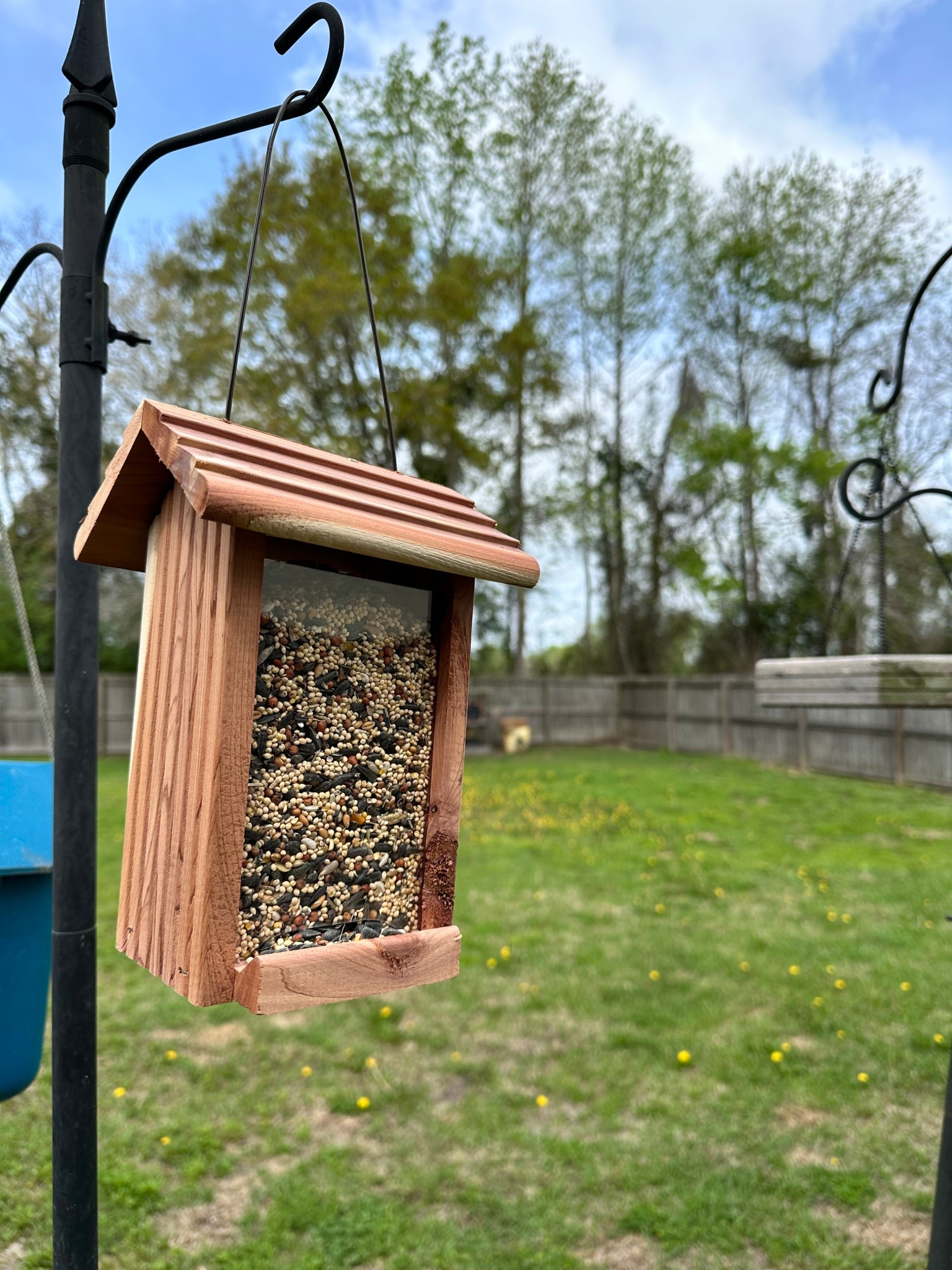 Our birds love this simple bird feeder. 

It holds a good amount of feed and is super easy to refill!



#LTKFindsUnder50 #LTKPets #LTKHome