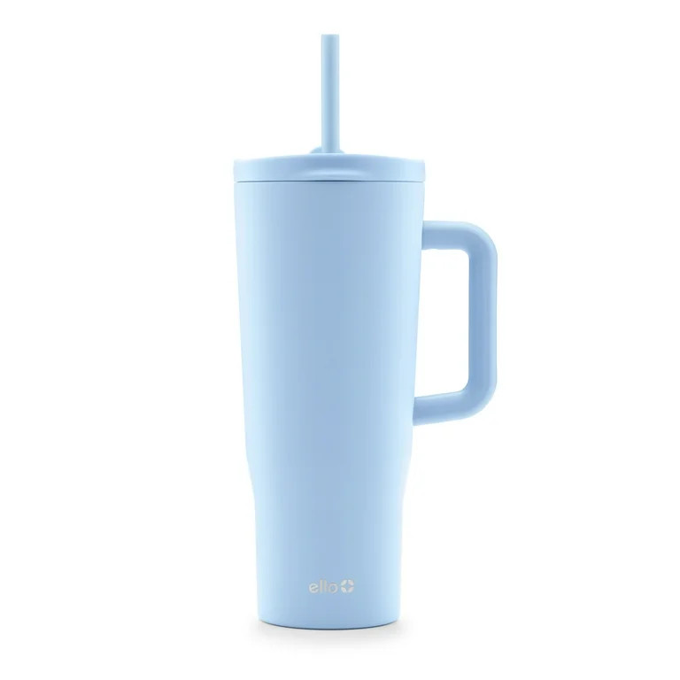 Ello Ultra Clean 40 oz Stainless Steel Tumbler with Handle, Blue | Walmart (US)