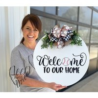 Front Door Decor - Baseball Welcome Wreath Sign Hanger Housewarming Gift Home | Etsy (US)