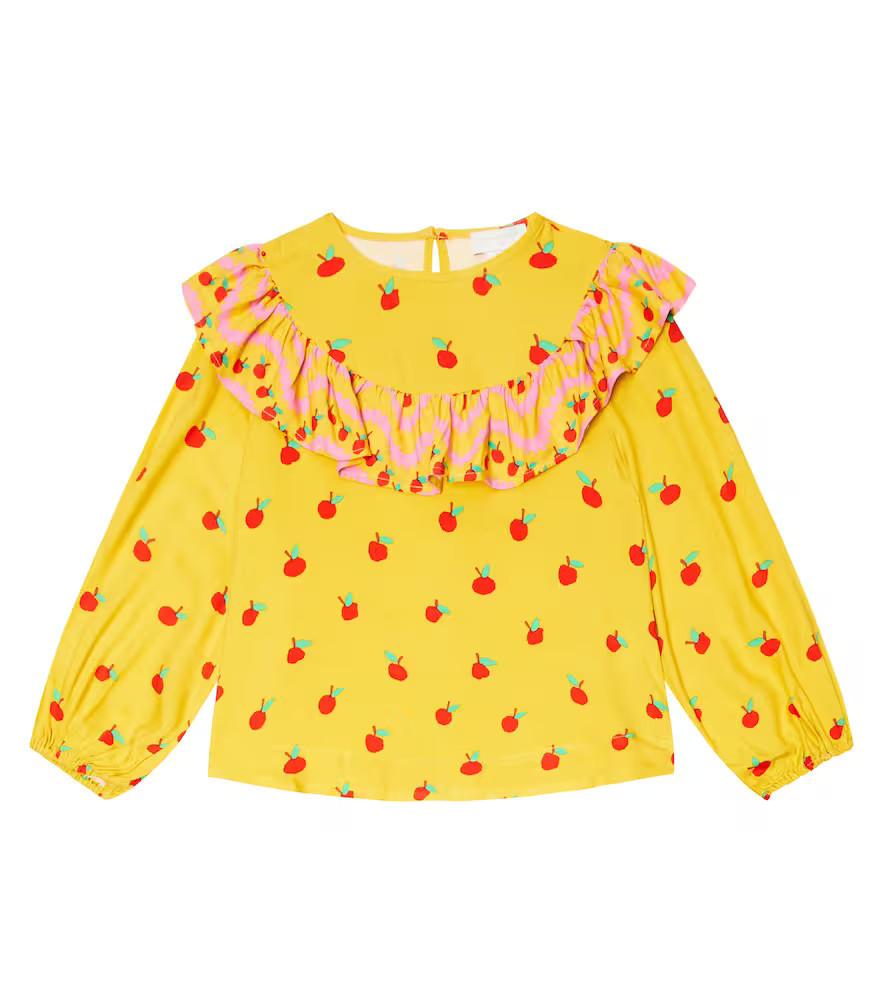 Stella McCartney Kids Blusa con volantes estampada | Mytheresa (INTL)