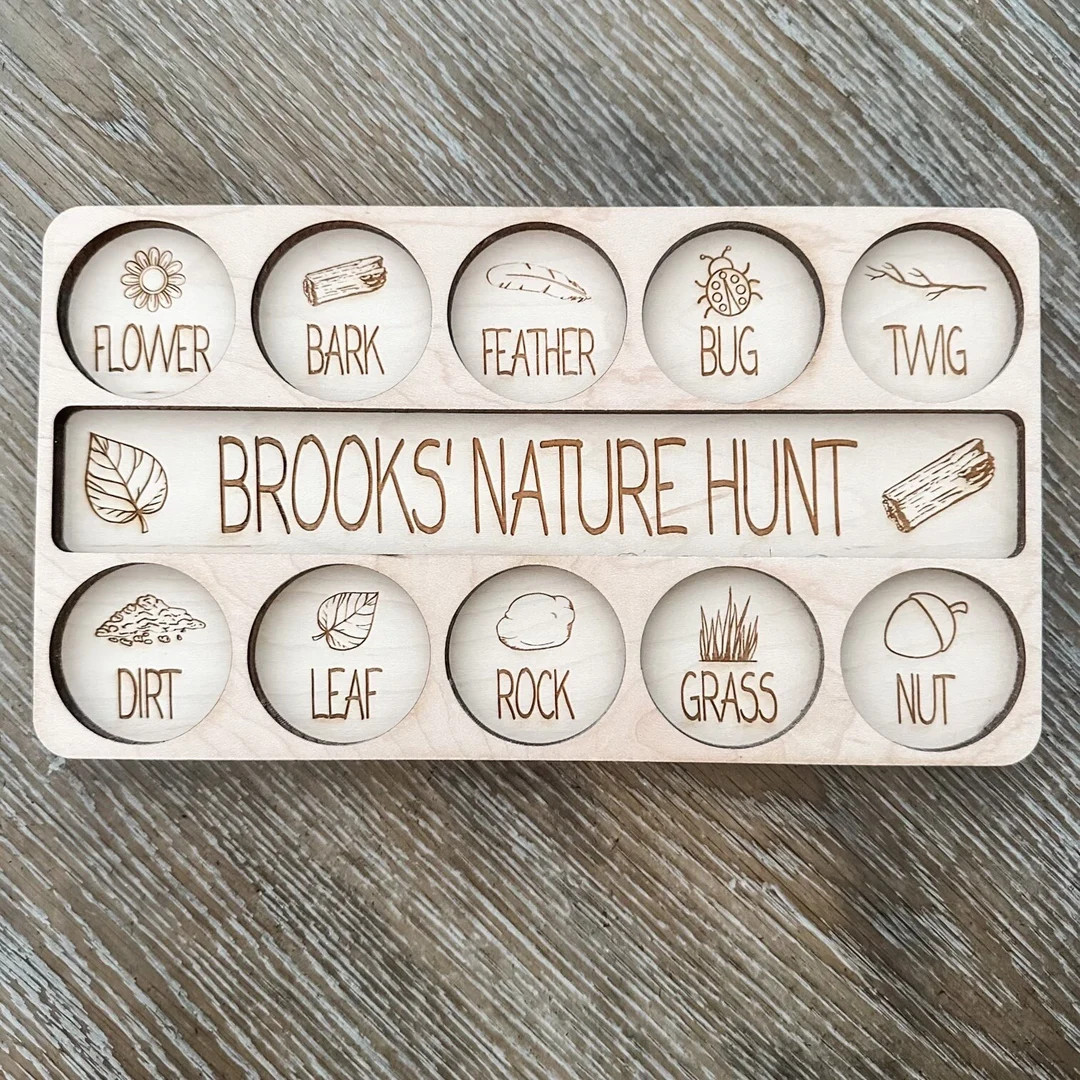Personalized Nature Scavenger Hunt Board: Outdoor Kids Activity | Etsy (US)
