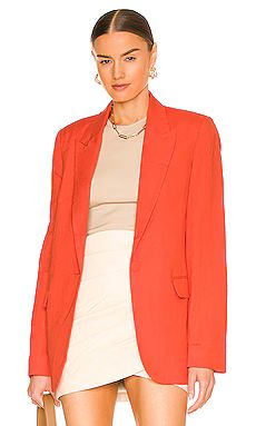 Bardot x REVOLVE Summer Linen Blazer in Coral from Revolve.com | Revolve Clothing (Global)