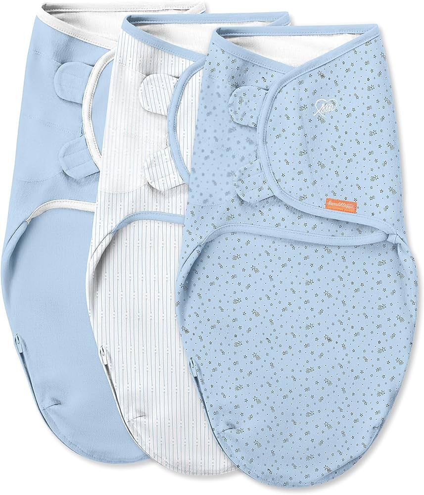 SwaddleMe by Ingenuity Original Swaddle with Easy-Change, 100% Cotton, Improves Sleep & Calms Sta... | Amazon (US)