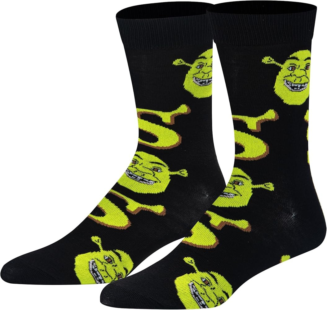 Crazy Socks, Shrek Heads, Animated Children's Movie, Funny Novelty Print | Amazon (US)