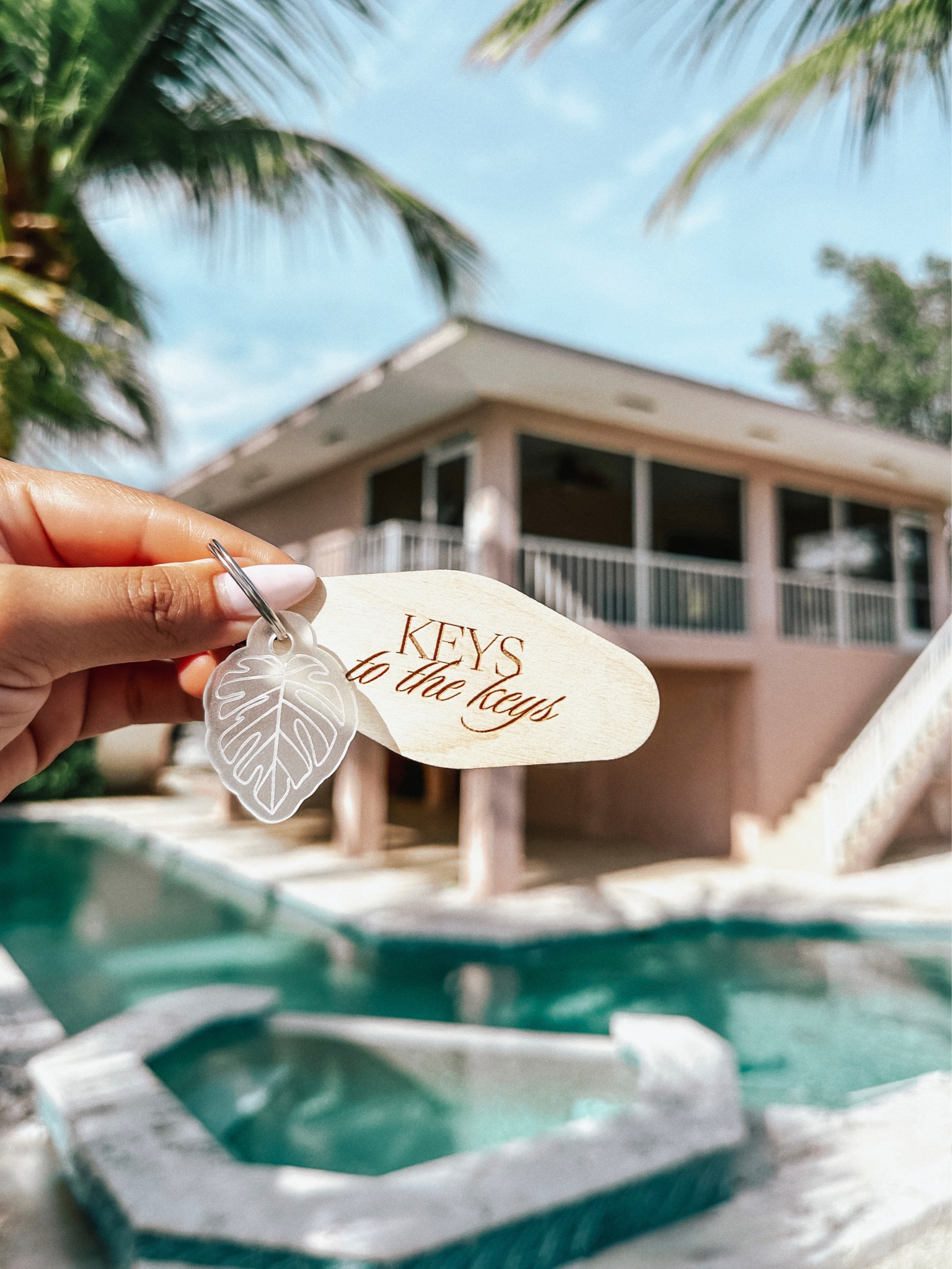 These custom keys chains 🥹
So cute for new home announcements , housewarming gifts, beach house rental keys + more! 

#newhomesnnouncement #keychain #beachhouse #housewarming #giftidea

#LTKhome #LTKfindsunder50 #LTKSeasonal