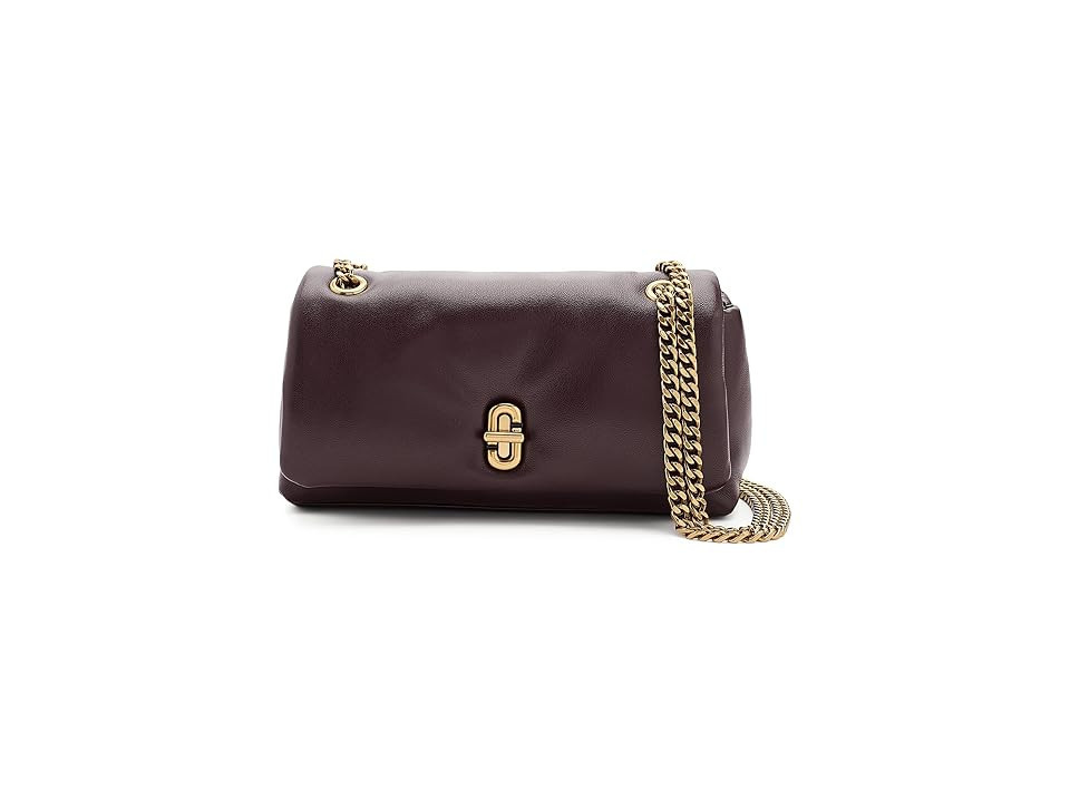 Marc Jacobs The Pop J Marc Chain Mini Bag Cross Body Women's Handbags Dark Port, Leather | Zappos.com