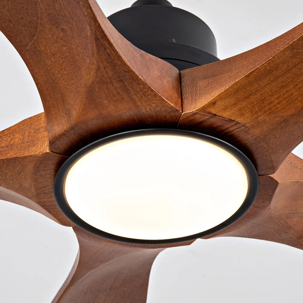 42-Inch Vintage Solid Wood Ceiling Fan with Light - Walmart.com | Walmart (US)