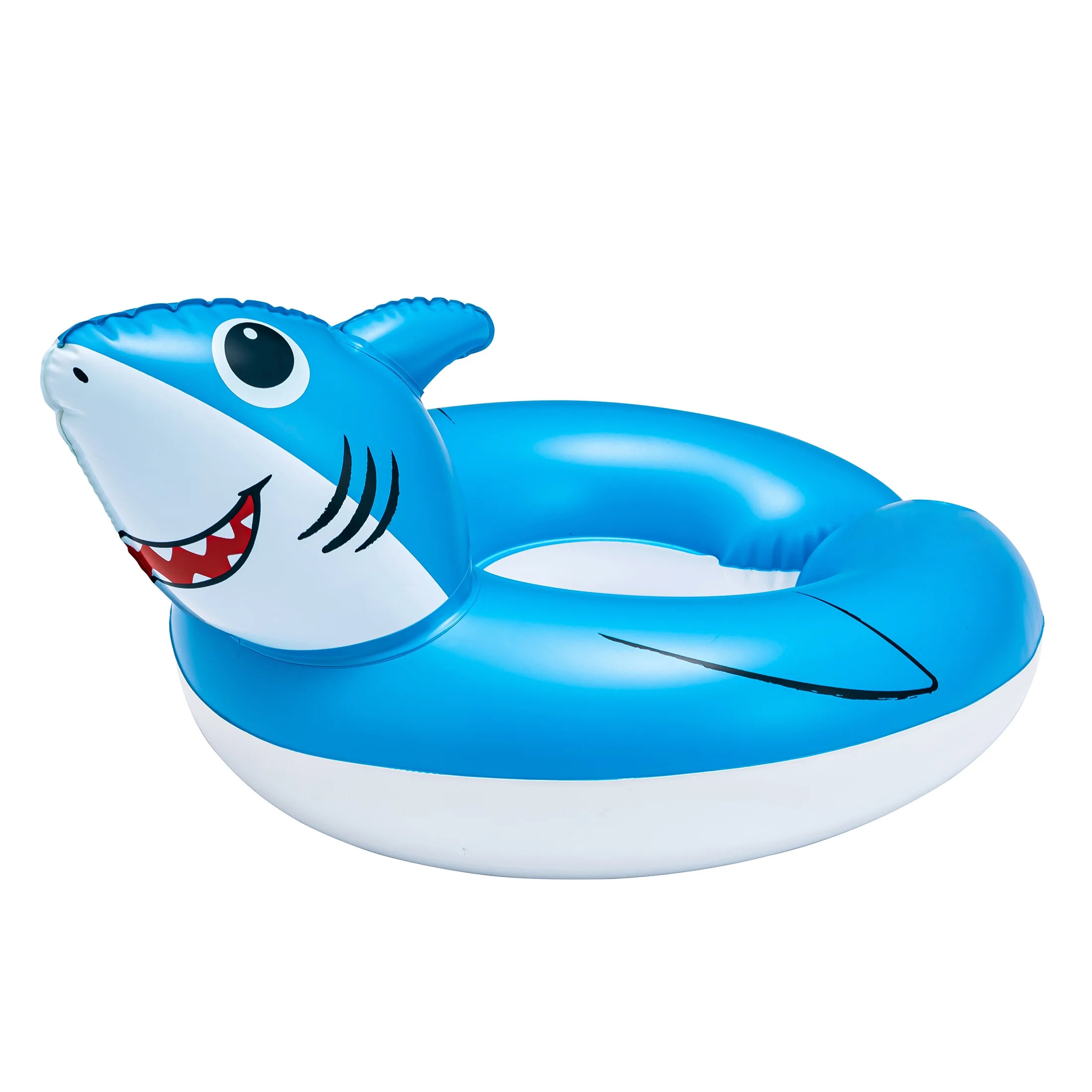 Bluescape Blue Shark Split Inflatable Swim Ring Pool Float for Kids, Ages 3 to 6, Unisex | Walmart (US)