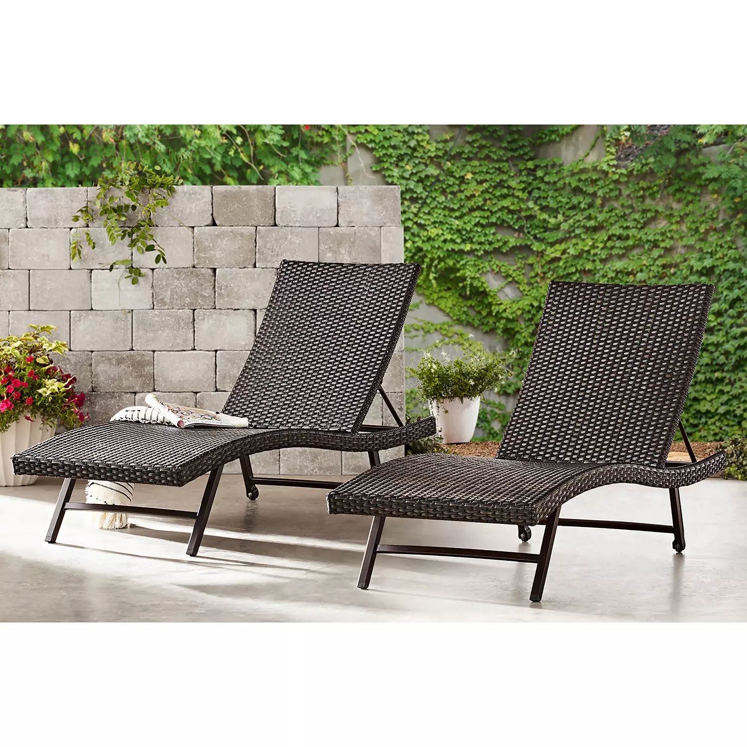 Member's Mark Agio Heritage Woven Chaise Lounge - 2-Pack | Sam's Club