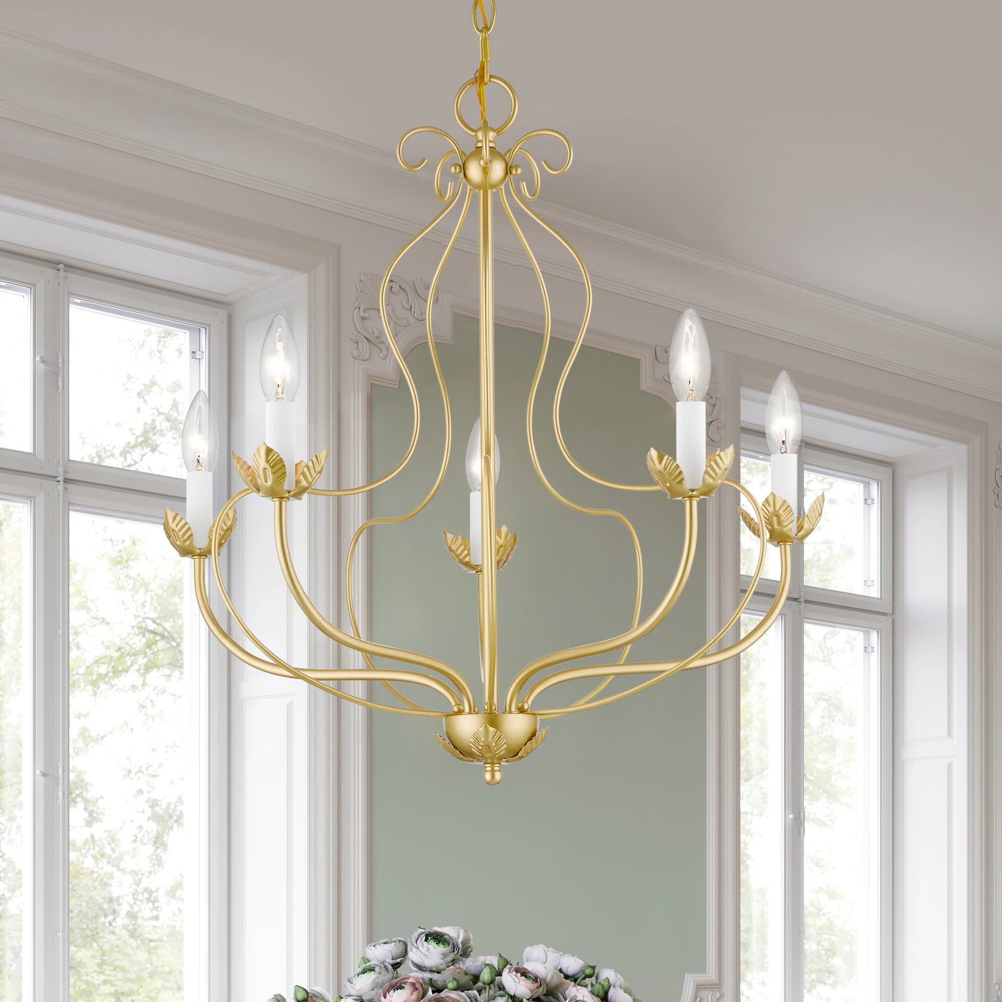 Mallory 5 - Light Dimmable Chandelier | Wayfair North America